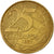 Coin, Brazil, 25 Centavos, 2009, EF(40-45), Bronze Plated Steel, KM:650