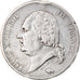Moneda, Francia, Louis XVIII, Louis XVIII, 5 Francs, 1821, Paris, BC+, Plata