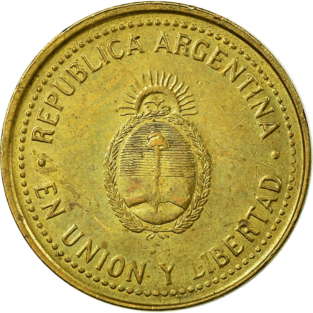 Coin, Argentina, 10 Centavos, 2009, EF(40-45), Brass plated steel, KM:107a