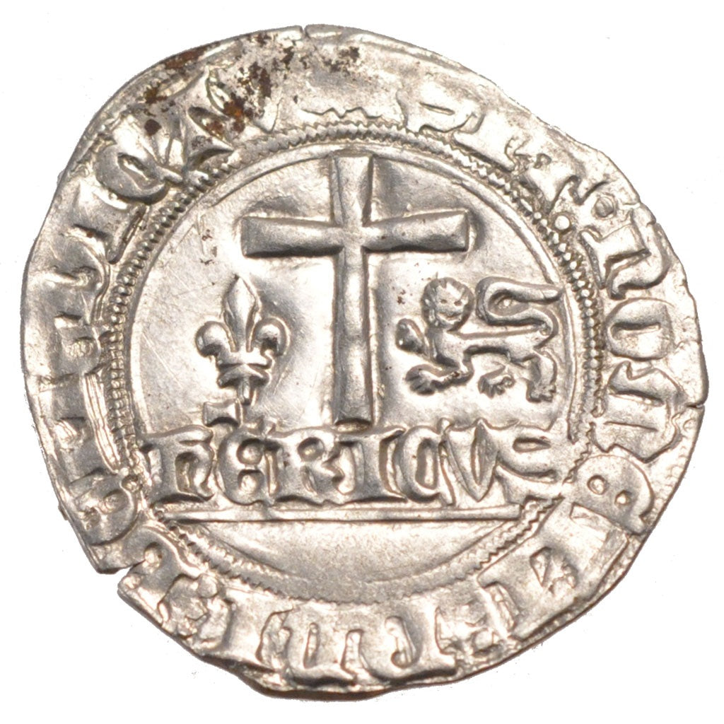 FRANCE, Blanc aux Écus, Rouen, EF(40-45), Billon, Duplessy #445, 3.13