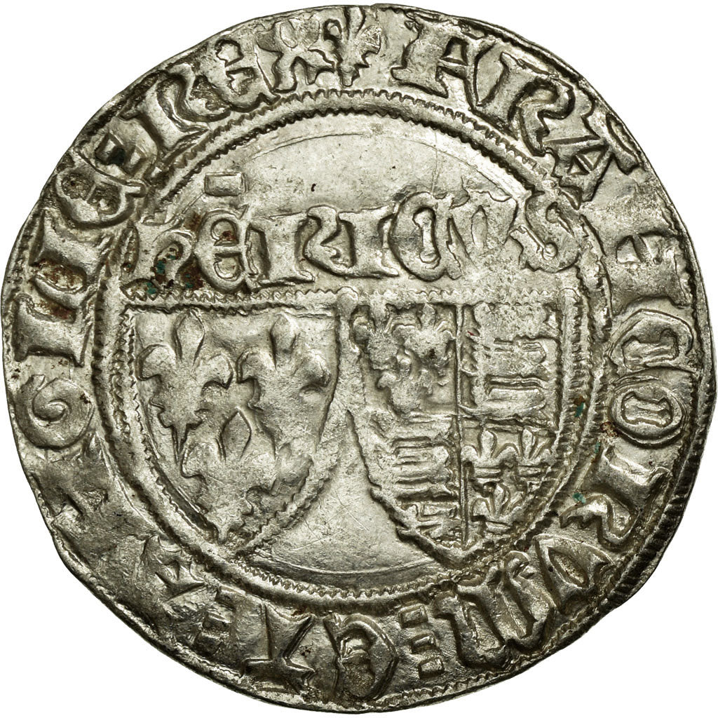 Coin, France, Blanc aux Écus, Saint Lô, AU(50-53), Billon, Duplessy:445