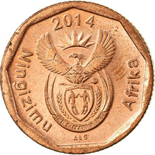 Coin, South Africa, 10 Cents, 2014, EF(40-45), Copper Plated Steel