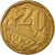 Moneta, Sudafrica, 20 Cents, 2010, Pretoria, BB, Acciaio placcato in bronzo
