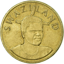 Coin, Swaziland, King Msawati III, Lilangeni, 1998, EF(40-45), Brass, KM:45