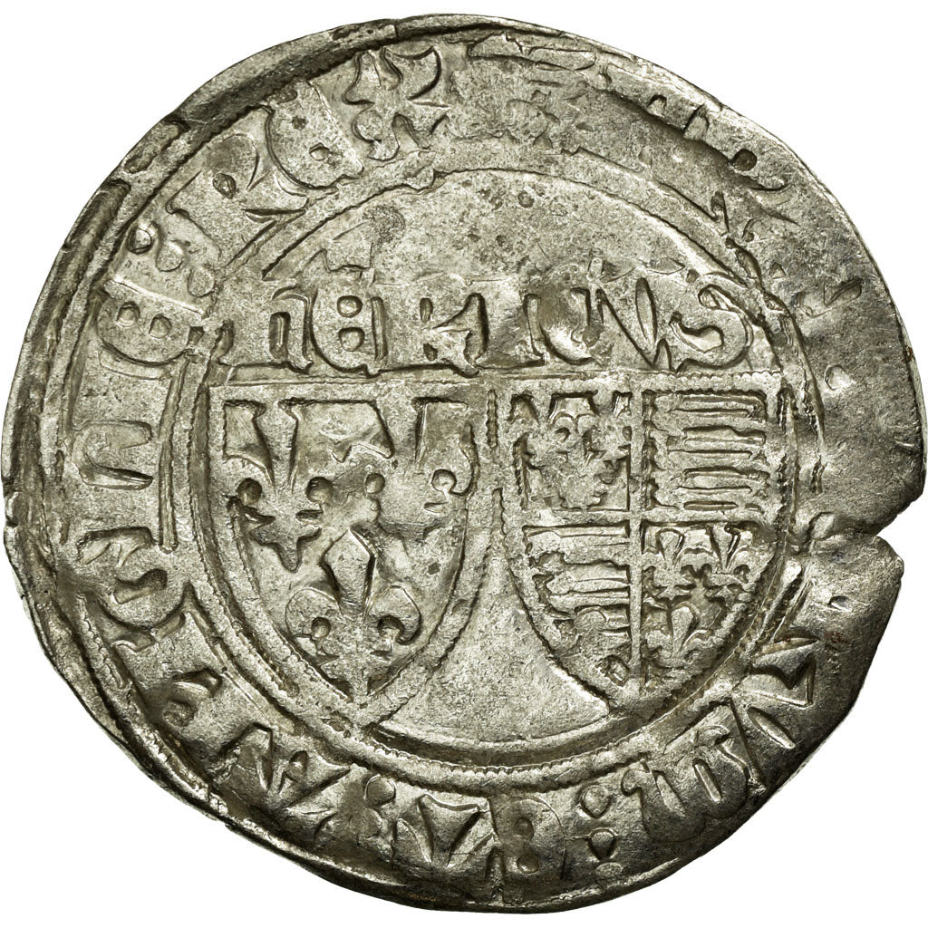 Coin, France, Blanc aux Écus, Rouen, EF(40-45), Billon, Duplessy:445