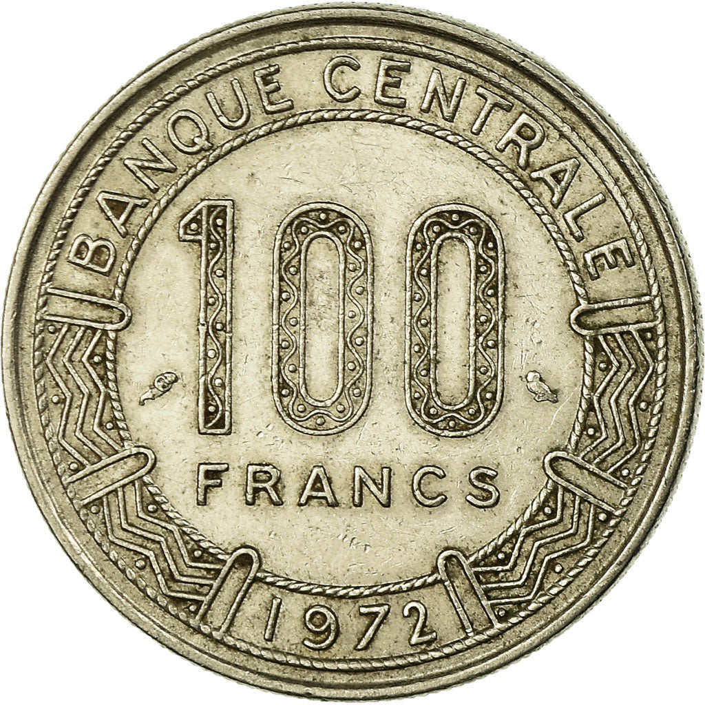 Coin, Cameroon, 100 Francs, 1972, Paris, EF(40-45), Nickel, KM:16