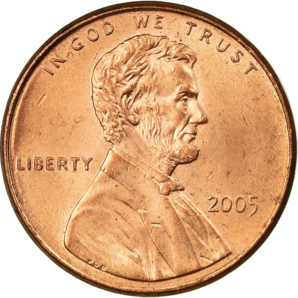 Coin, United States, Lincoln Cent, Cent, 2005, U.S. Mint, Philadelphia