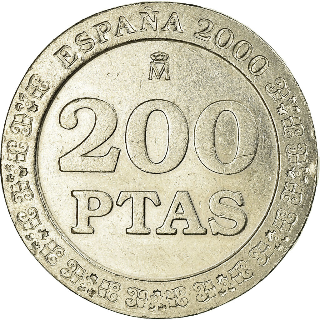Monnaie, Espagne, Juan Carlos I, 200 Pesetas, 2000, TTB, Copper-nickel, KM:992