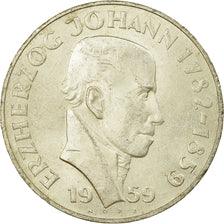 Coin, Austria, 25 Schilling, 1959, AU(55-58), Silver, KM:2887
