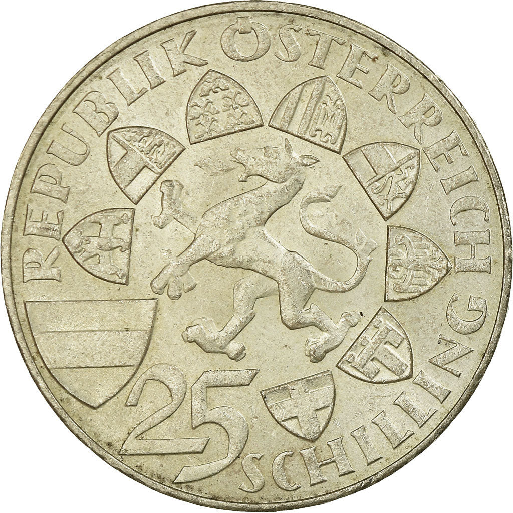 Coin, Austria, 25 Schilling, 1959, AU(55-58), Silver, KM:2887