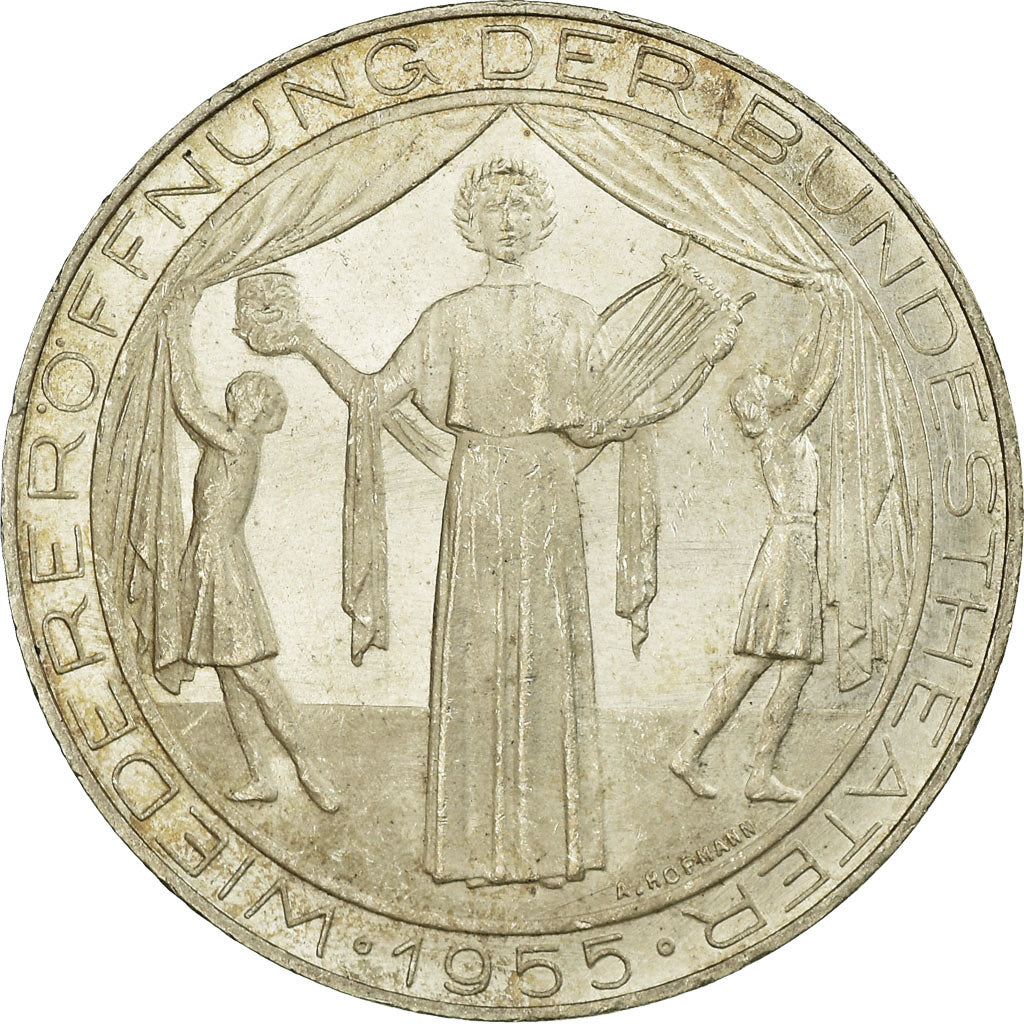 Coin, Austria, 25 Schilling, 1955, AU(55-58), Silver, KM:2880