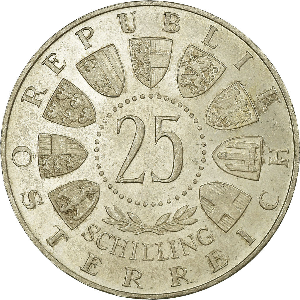 Coin, Austria, 25 Schilling, 1955, AU(55-58), Silver, KM:2880