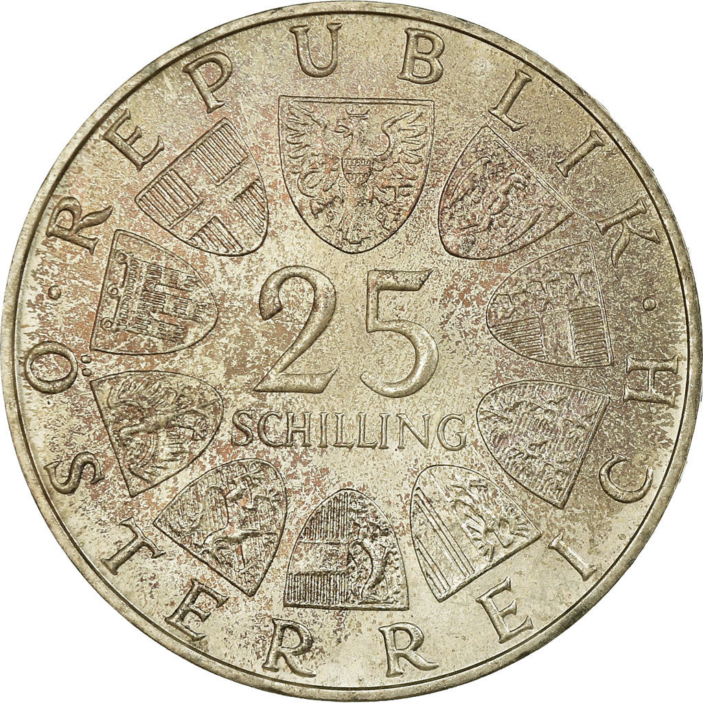 Moneta, Austria, 25 Schilling, 1972, BB, Argento, KM:2912