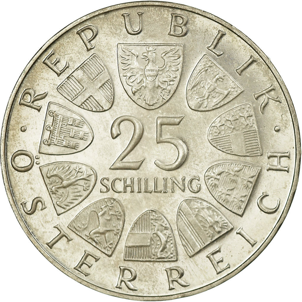 Moneta, Austria, 25 Schilling, 1968, SPL-, Argento, KM:2903