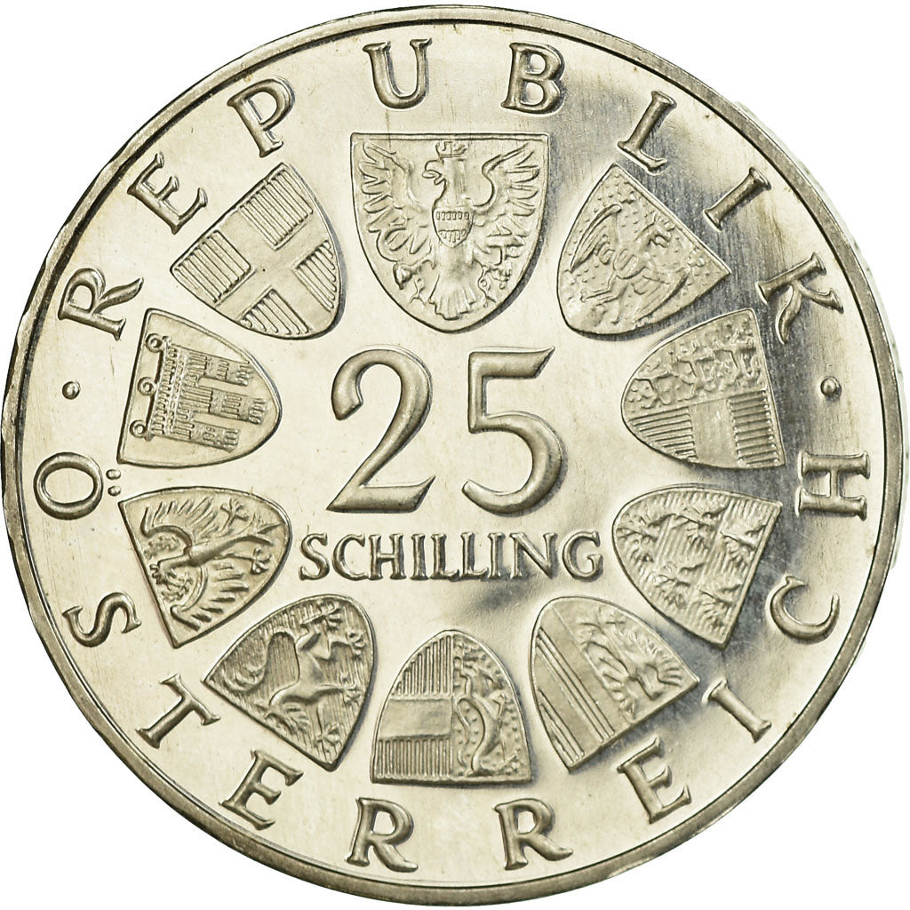 Moneta, Austria, 25 Schilling, 1966, SPL-, Argento, KM:2899