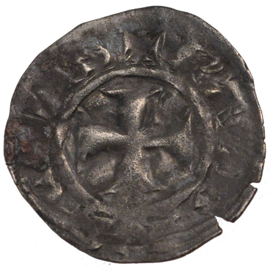 FRANCE, Denarius Parisis, VF(30-35), Billon, Duplessy #277, 0.89
