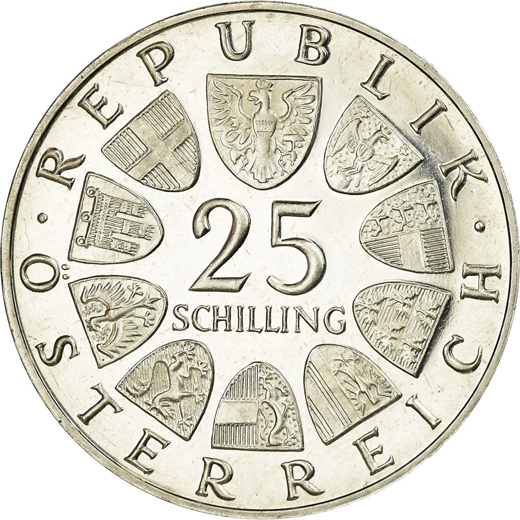 Coin, Austria, 25 Schilling, 1967, AU(55-58), Silver, KM:2901