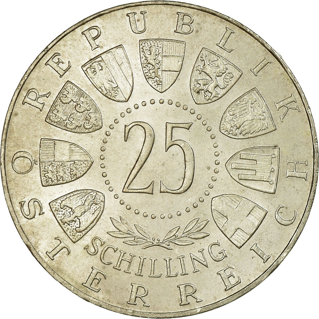 Coin, Austria, 25 Schilling, 1960, AU(55-58), Silver, KM:2890