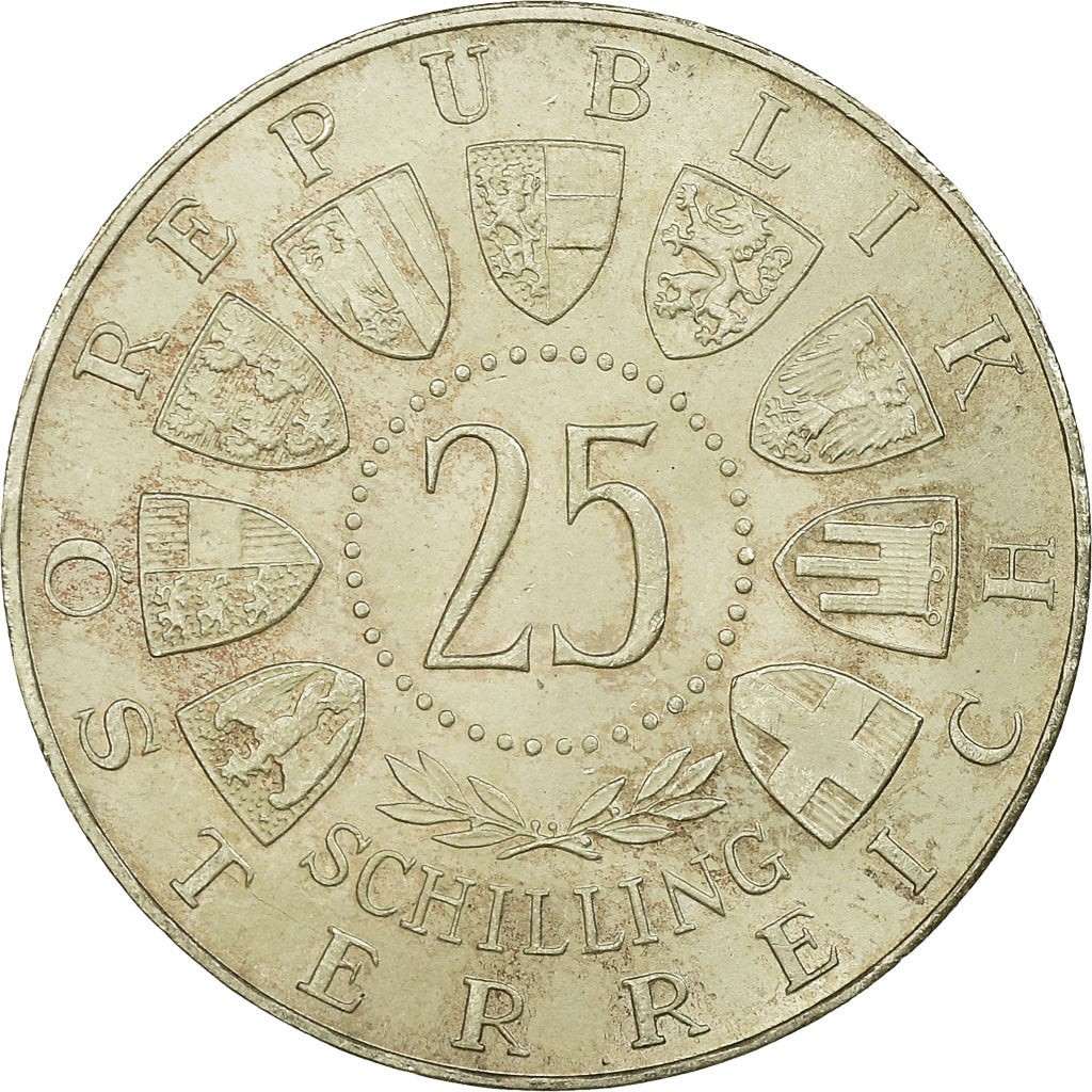 Moneta, Austria, 25 Schilling, 1961, BB, Argento, KM:2891