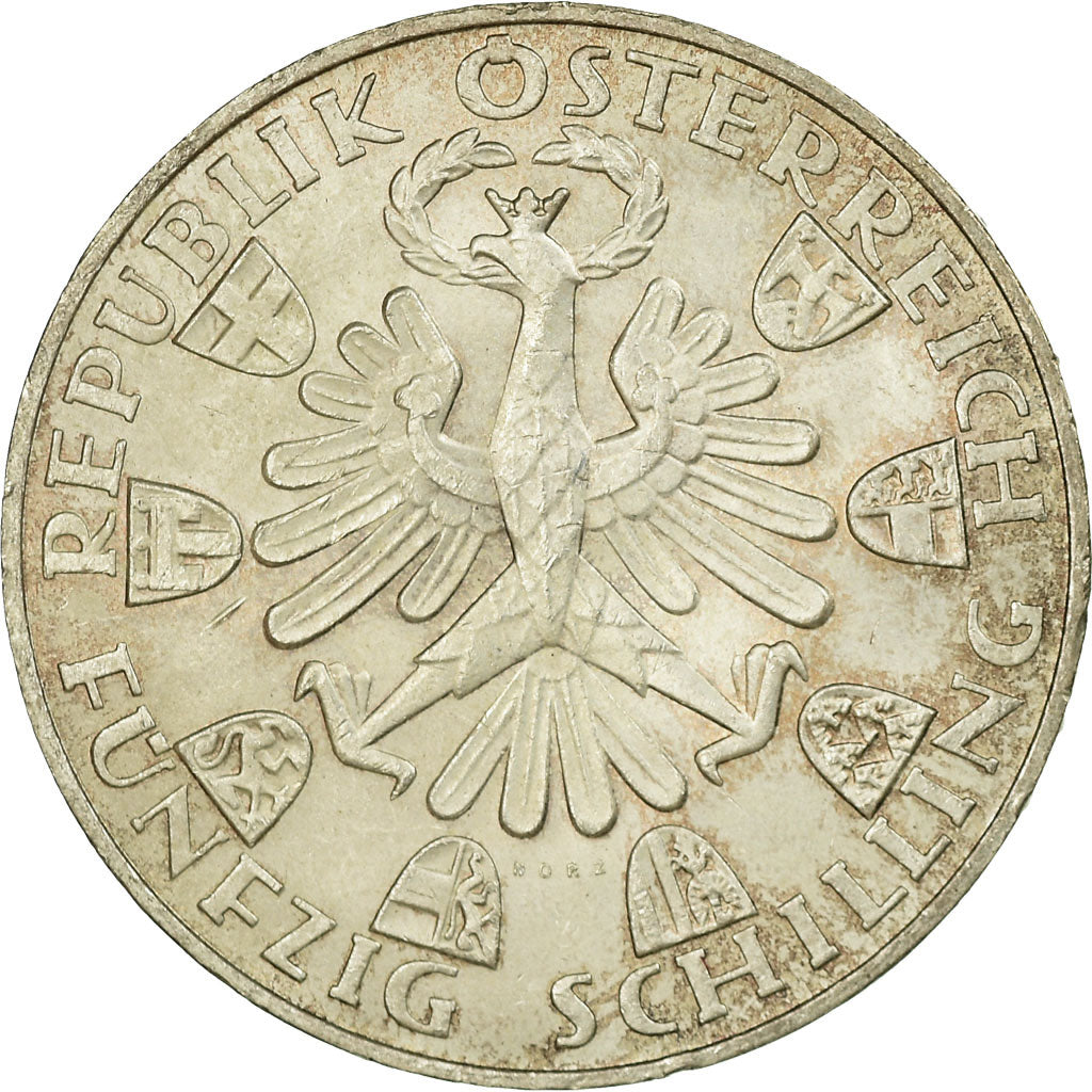 Moneta, Austria, 50 Schilling, 1959, BB, Argento, KM:2888
