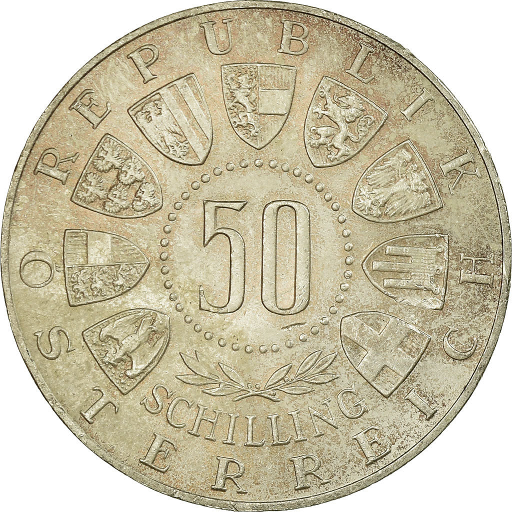 Moneta, Austria, 50 Schilling, 1964, BB, Argento, KM:2896