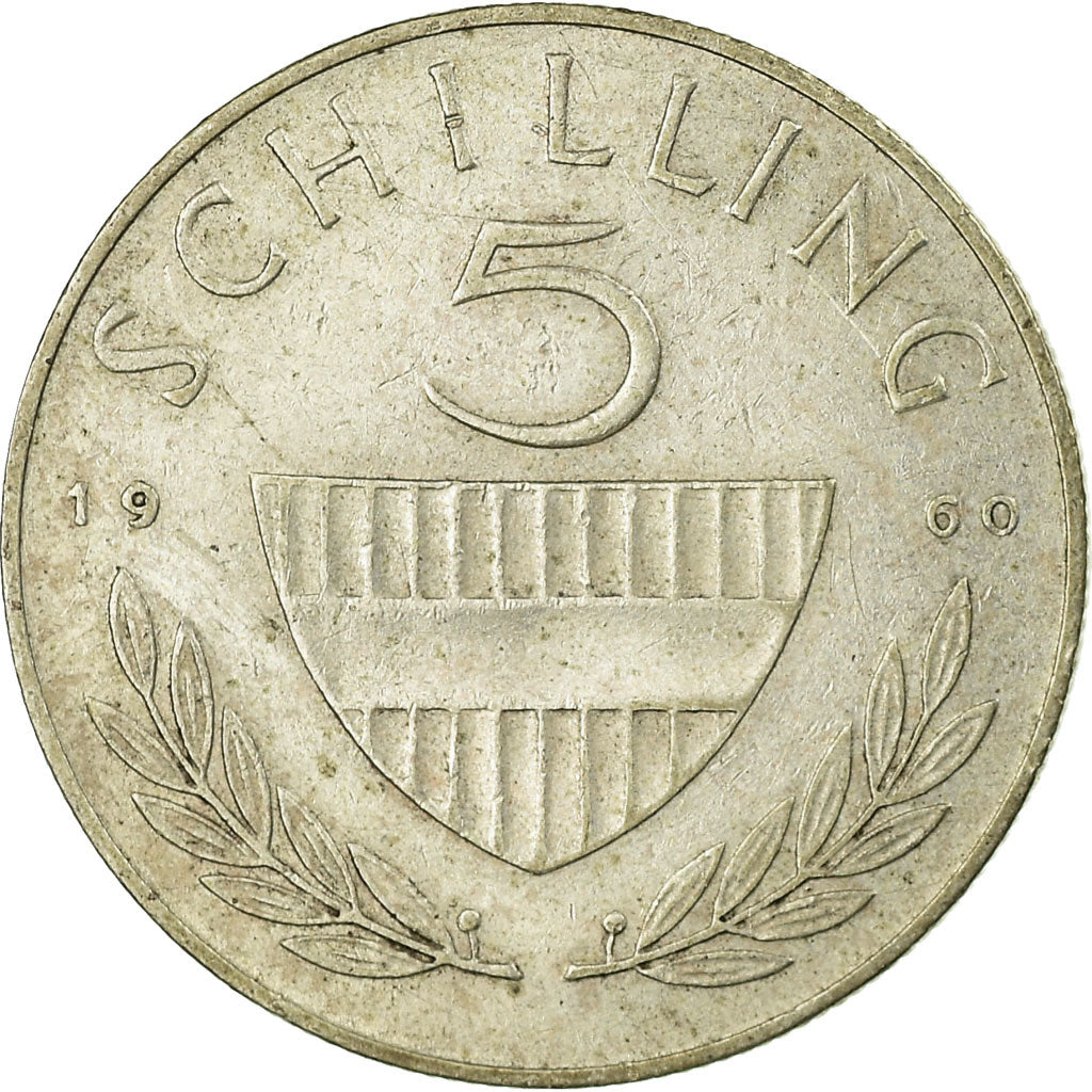 Coin, Austria, 5 Schilling, 1960, EF(40-45), Silver, KM:2889