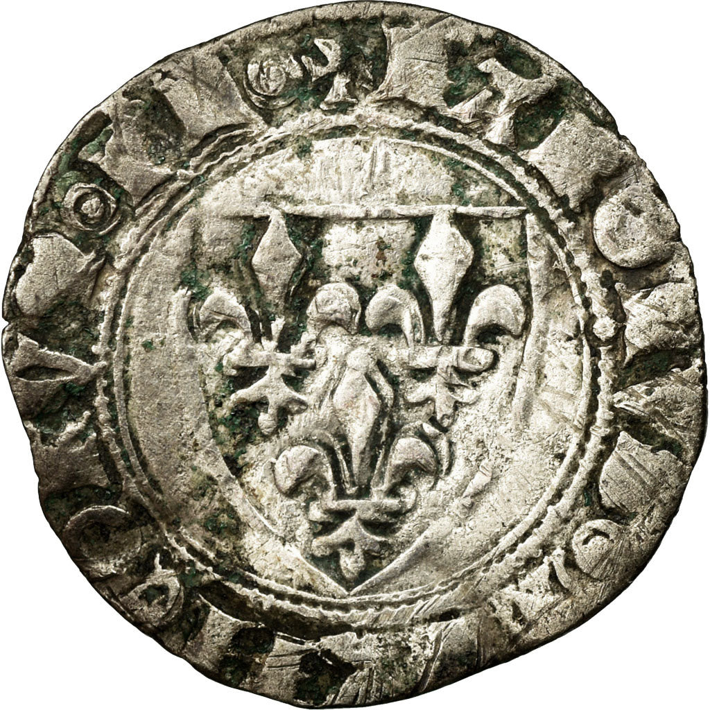 Coin, France, Demi Blanc Guénar, VF(20-25), Billon, Duplessy:378b