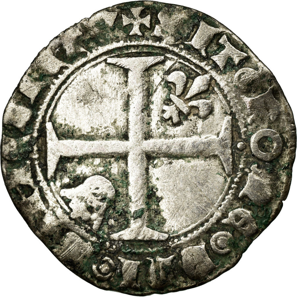 Coin, France, Demi Blanc Guénar, VF(20-25), Billon, Duplessy:378b