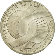 Coin, GERMANY - FEDERAL REPUBLIC, 10 Mark, 1972, Stuttgart, AU(55-58), Silver