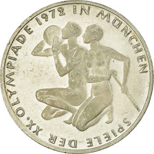 Coin, GERMANY - FEDERAL REPUBLIC, 10 Mark, 1972, Stuttgart, AU(55-58), Silver