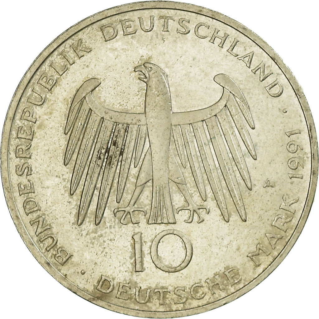 Coin, GERMANY - FEDERAL REPUBLIC, 10 Mark, 1991, Berlin, Germany, AU(55-58)