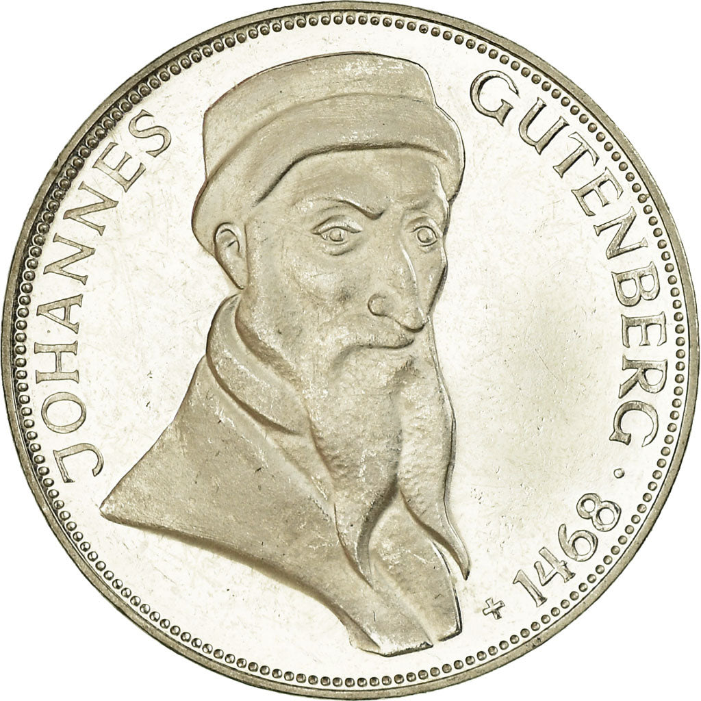 Coin, GERMANY - FEDERAL REPUBLIC, 5 Mark, 1968, Karlsruhe, Germany, AU(55-58)