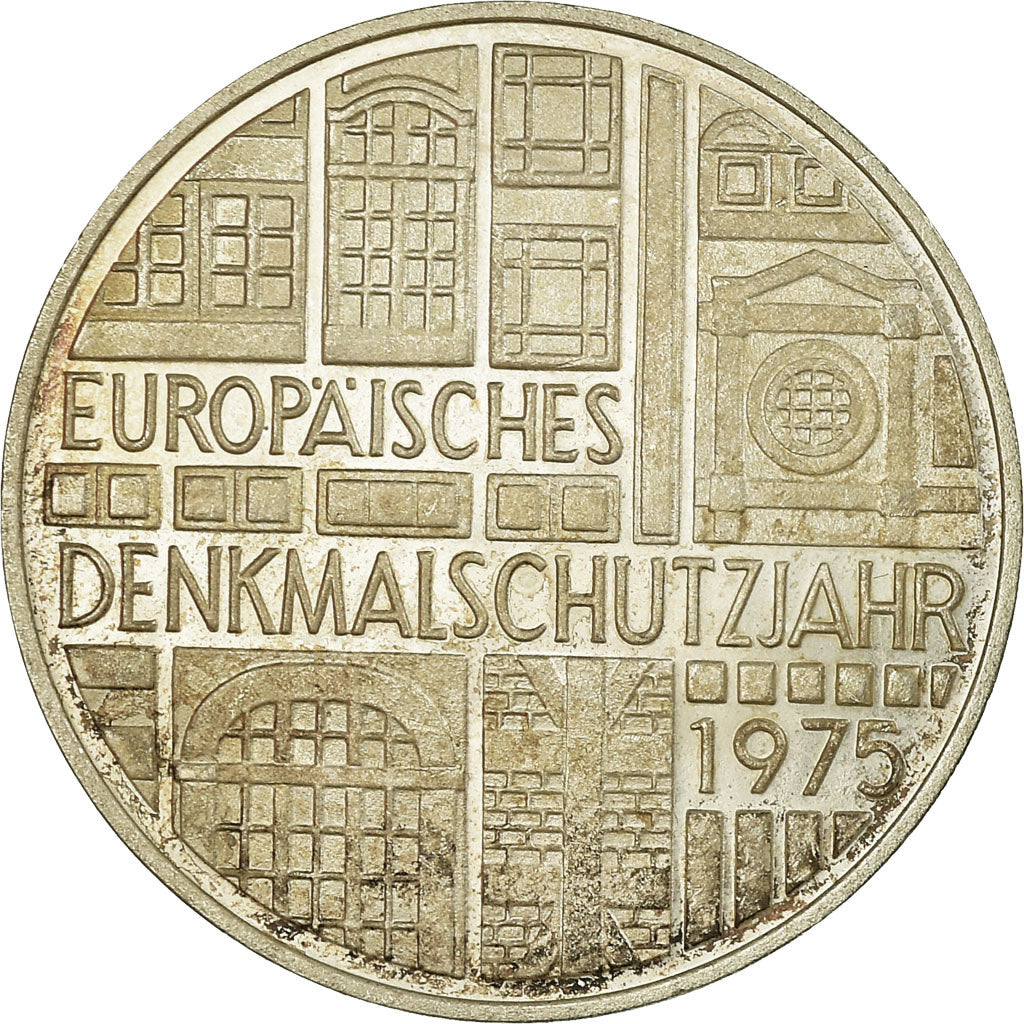 Coin, GERMANY - FEDERAL REPUBLIC, 5 Mark, 1975, Stuttgart, Germany, EF(40-45)