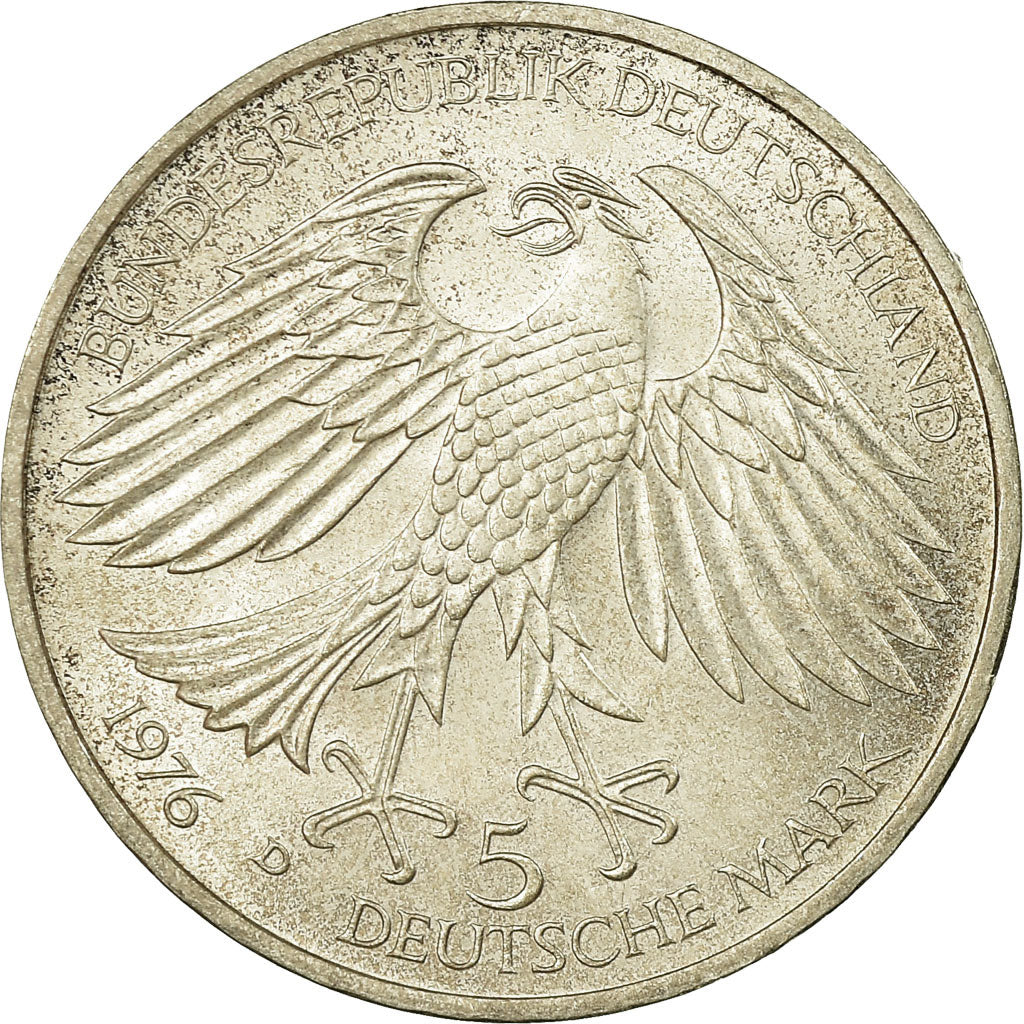 Coin, GERMANY - FEDERAL REPUBLIC, 5 Mark, 1976, Munich, Germany, AU(55-58)
