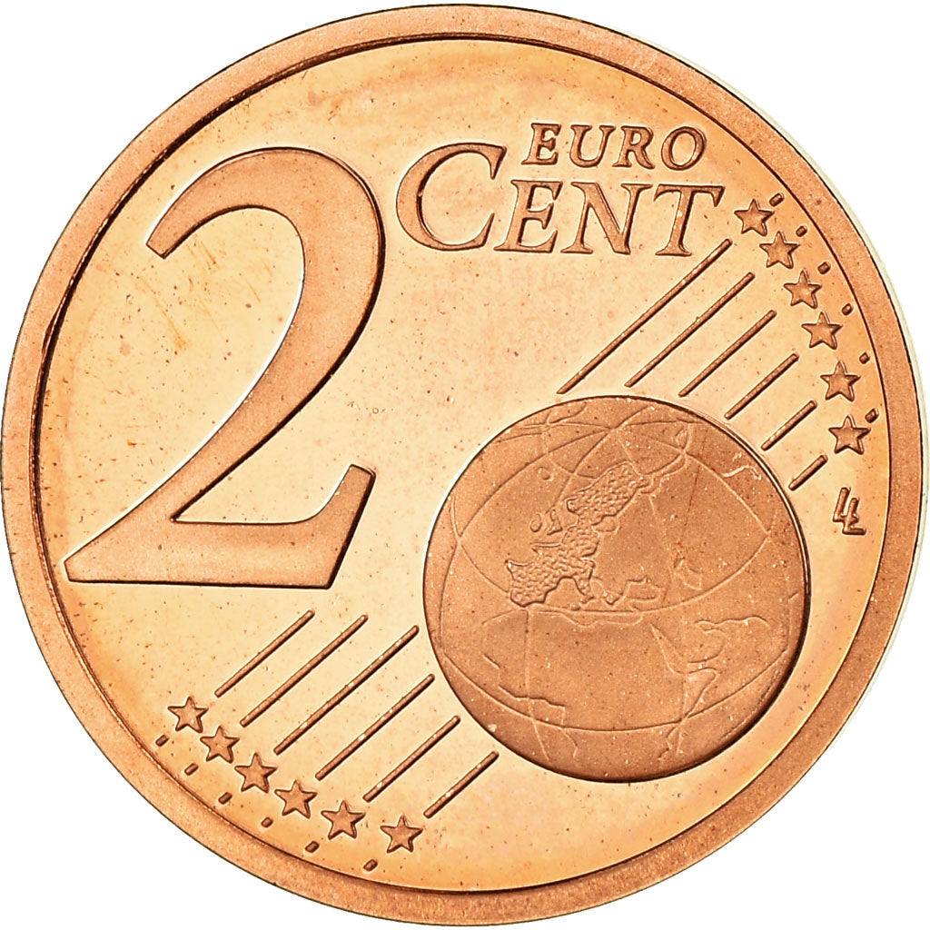 France, 2 Euro Cent, 2003, Proof, MS(65-70), Copper Plated Steel, KM:1283