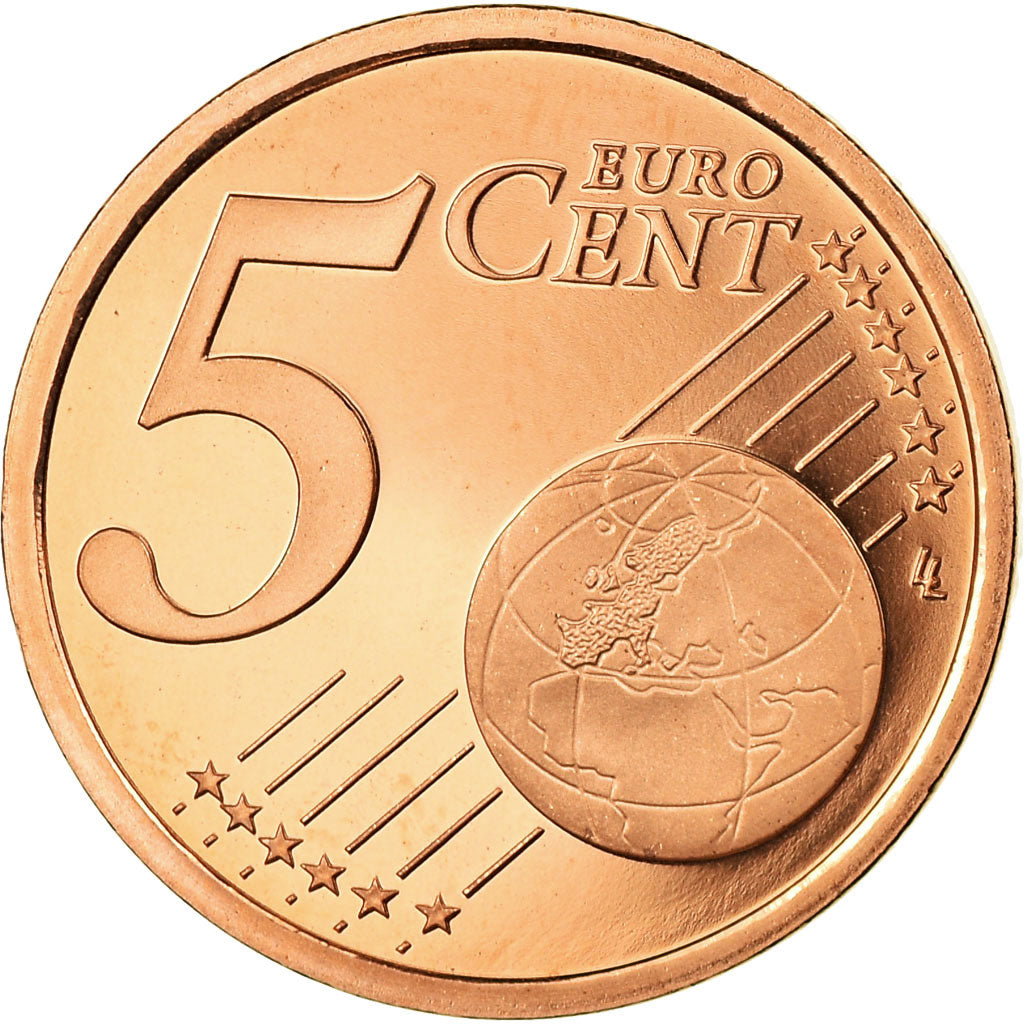 France, 5 Euro Cent, 2003, Proof, MS(65-70), Copper Plated Steel, KM:1284