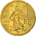 France, 20 Euro Cent, 2003, Proof, MS(65-70), Brass, KM:1286