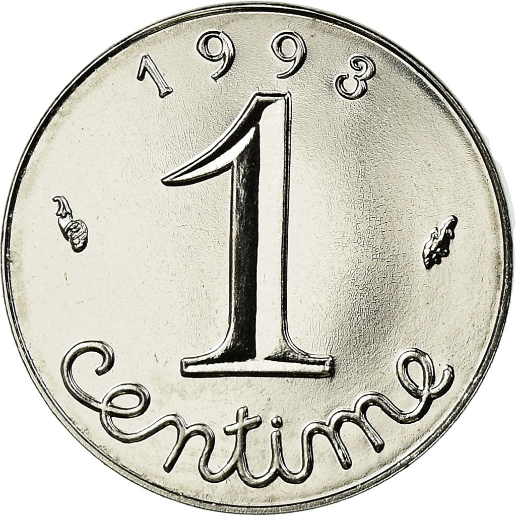 Monnaie, France, Épi, Centime, 1993, Paris, Proof, FDC, Stainless Steel
