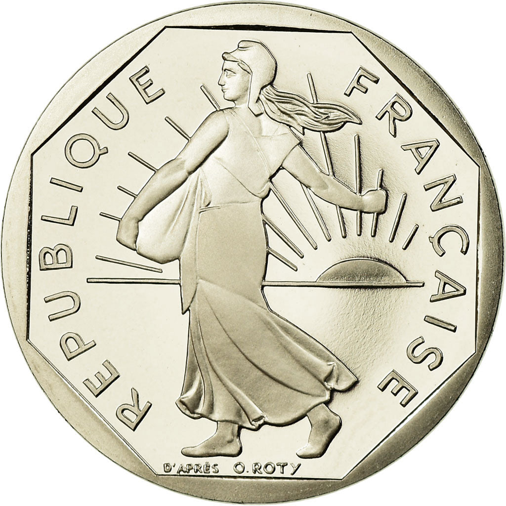 Coin, France, Semeuse, 2 Francs, 1993, Paris, Proof, MS(65-70), Nickel