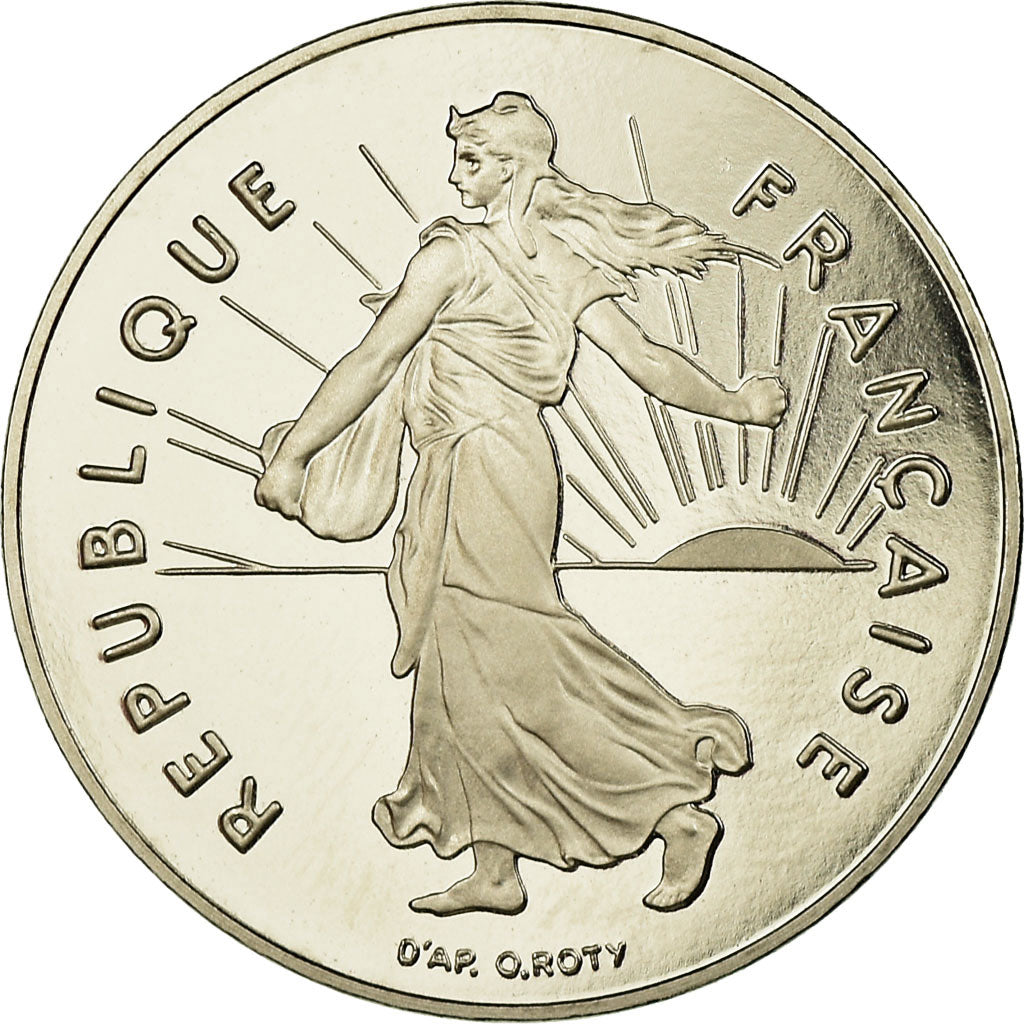 Moneta, Francja, Semeuse, Franc, 1992, Paris, Proof, MS(65-70), Nikiel