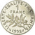 Moneta, Francja, Semeuse, Franc, 1992, Paris, Proof, MS(65-70), Nikiel