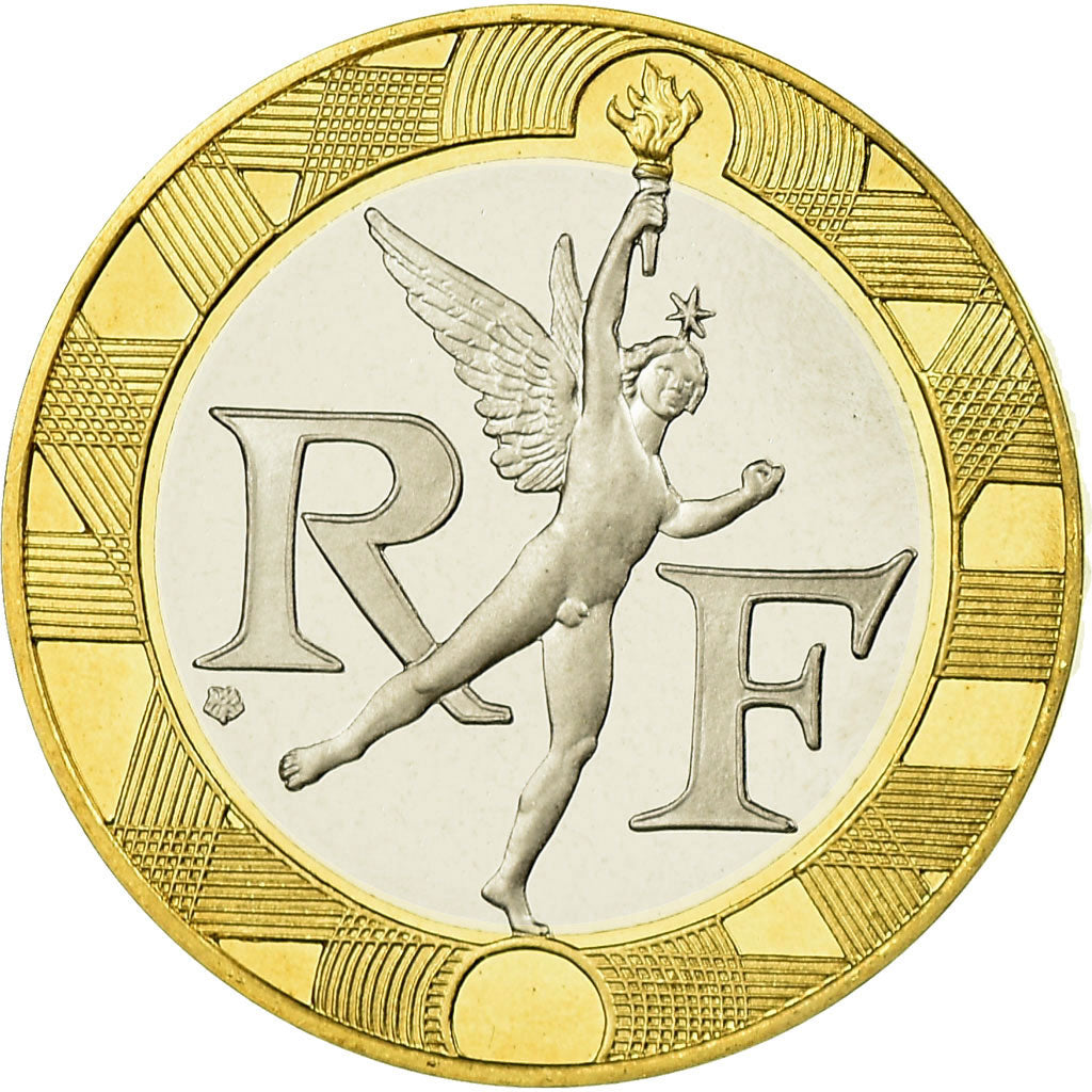 Moneda, Francia, Génie, 10 Francs, 1992, Paris, Proof, FDC, Aluminio - bronce