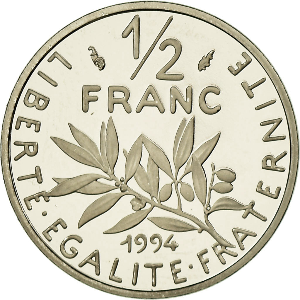 Coin, France, Semeuse, 1/2 Franc, 1994, Paris, Proof, MS(65-70), Nickel