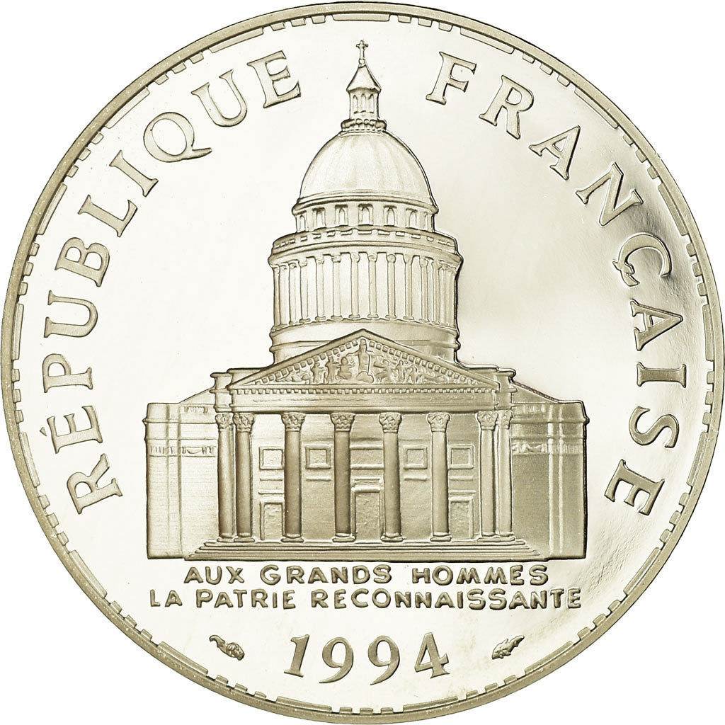 Coin, France, Panthéon, 100 Francs, 1994, Paris, Proof, MS(65-70), Silver
