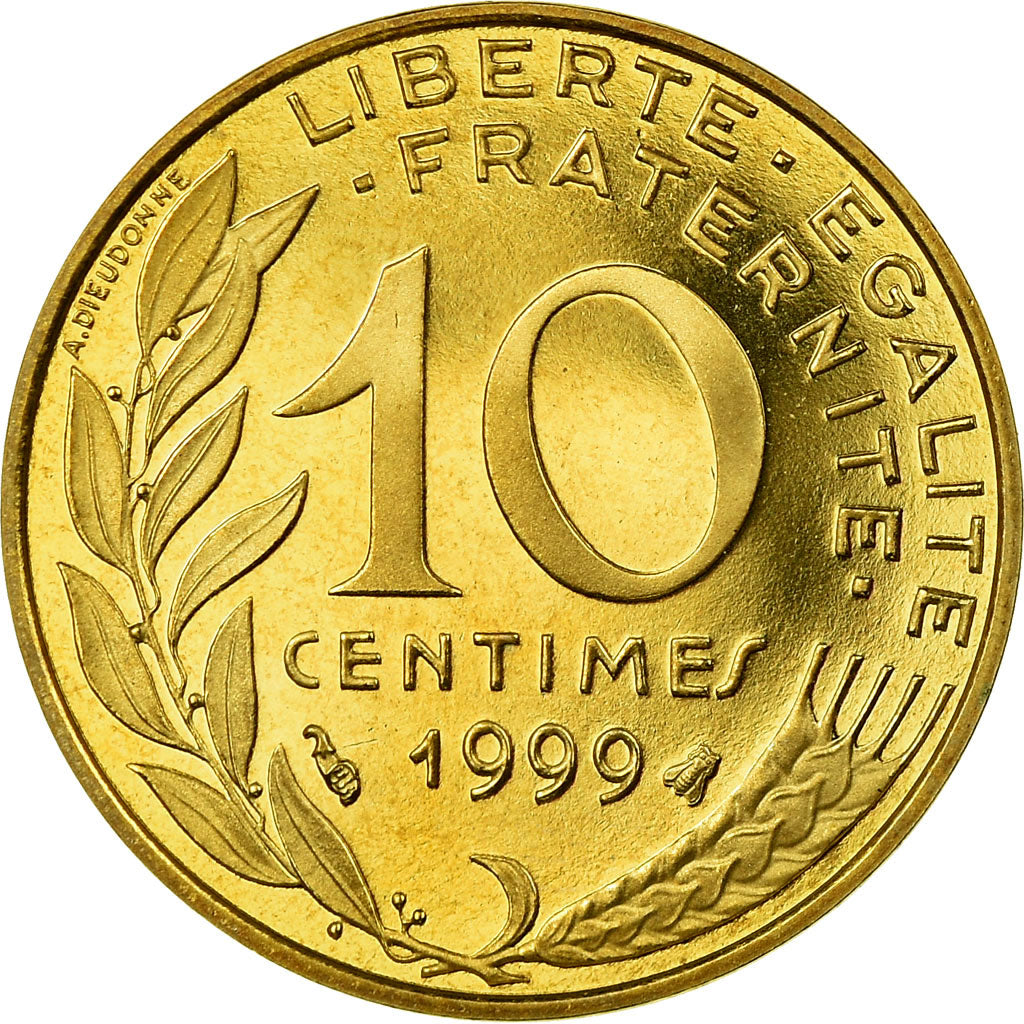 Monnaie, France, Marianne, 10 Centimes, 1999, Paris, FDC, Aluminum-Bronze