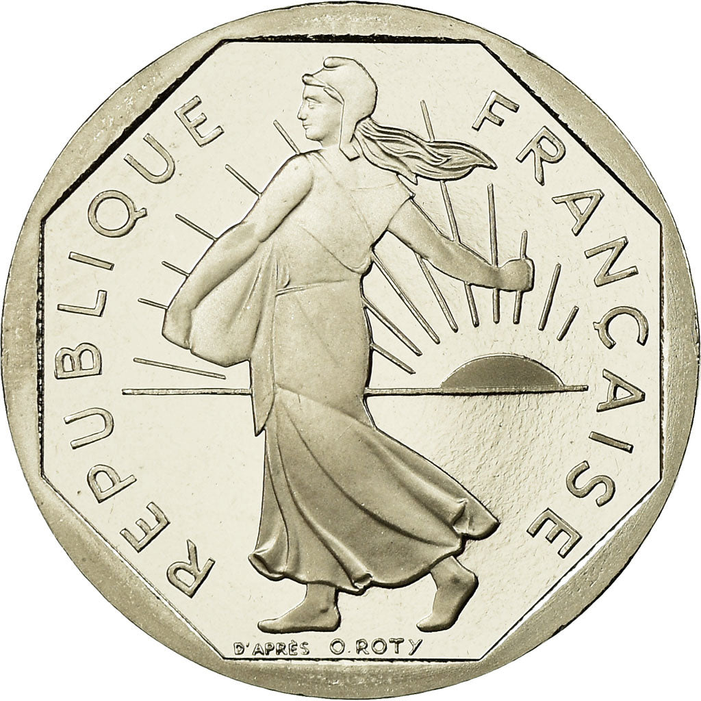 Coin, France, Semeuse, 2 Francs, 1999, Paris, Proof, MS(65-70), Nickel