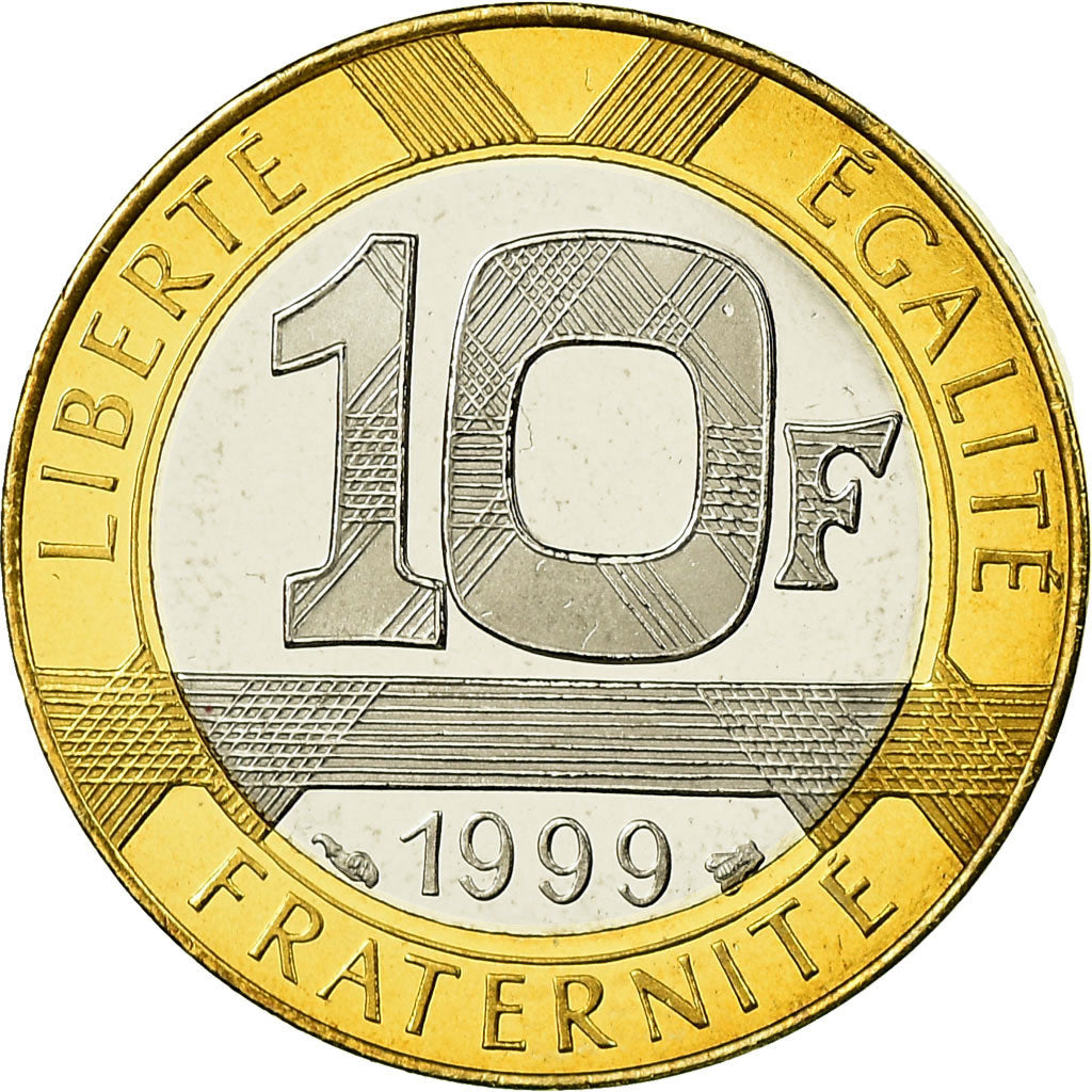 Moneda, Francia, Génie, 10 Francs, 1999, Paris, Proof, FDC, Aluminio - bronce