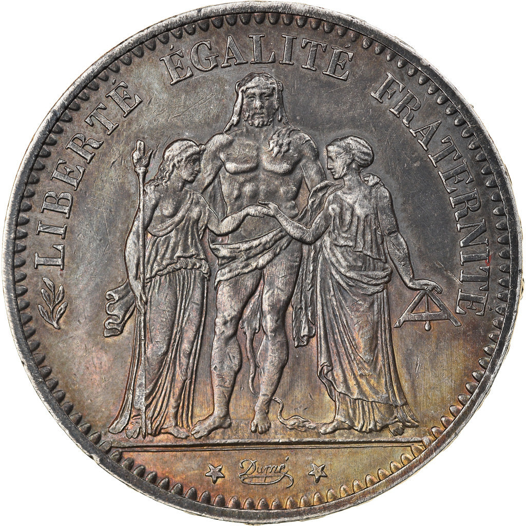 Coin, France, Hercule, 5 Francs, 1875, Paris, MS(60-62), Silver, KM:820.1