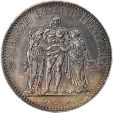 Coin, France, Hercule, 5 Francs, 1875, Paris, MS(60-62), Silver, KM:820.1