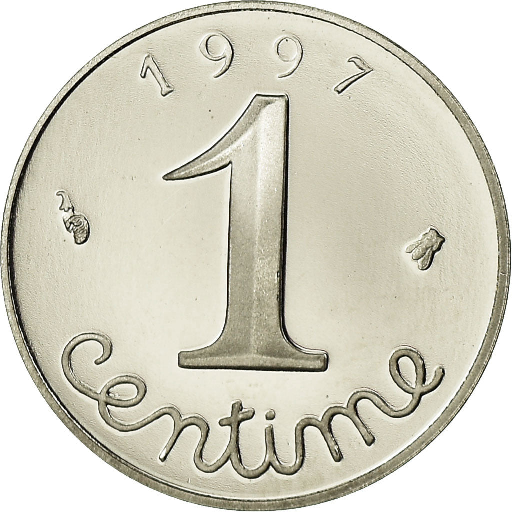 Monnaie, France, Épi, Centime, 1997, Paris, Proof, FDC, Stainless Steel